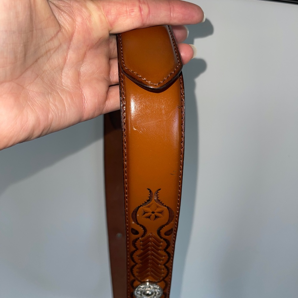 Leather Western Belt Size 3XL - Picture 6 of 8